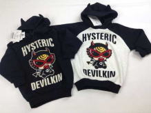 DEVILKIN & LOGO Embroidery Horn Hooded BIG Raglan Sweatshirts