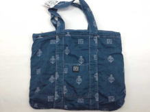 MINI FACE Jacquard Denim Mother bag