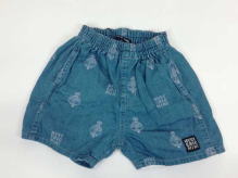 MINI FACE Jacquard Denim Above the knee length pants