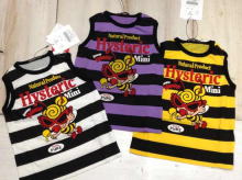 LITTLE BEE＆ボーダー柄ノースリーブＴシャツ