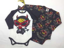 DEVILKIN Long-sleeved Bodysuits 2P-set