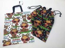 SEEK A BABY BEAR Pattern Tote Bag