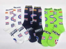 LOGO무늬크루양말