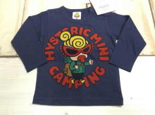 CAMP FIRE WITH MINI AND BEAR花纹长袖T恤