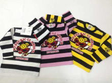 LITTLE BEE &横条纹花纹长袖T恤