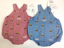 ANGEL MINI & LOGO Embroidery Soft denim Bodysuits