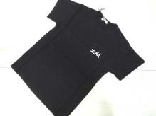 LOGO花紋切換�ｪ幅T恤材料连衣裙