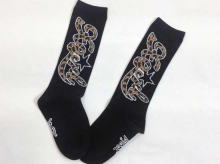 LOGO & Leopard花纹高袜子