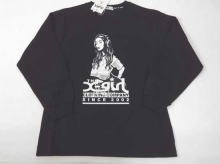 LOGO & Girl Pattern BIG Long-sleeved T-shirt