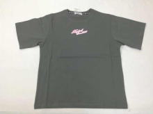 LOGO & Girl Pattern BIG Short-sleeved T-shirt