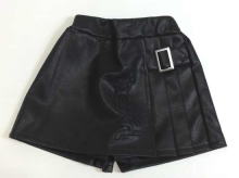 LOGO Pattern Synthetic leather culottes
