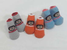 Funny Gorilla & LOGO Pattern Marshmallow knit Baby Socks