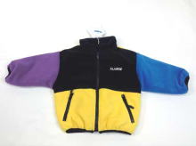 Funny Gorilla & LOGO Pattern Switching Fleece jacket