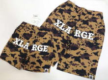 OG Gorilla & LOGO무늬폴리 에스테르무릎 위길이바지